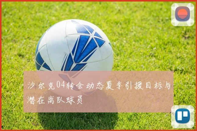 沙尔克04转会动态夏季引援目标与潜在离队球员